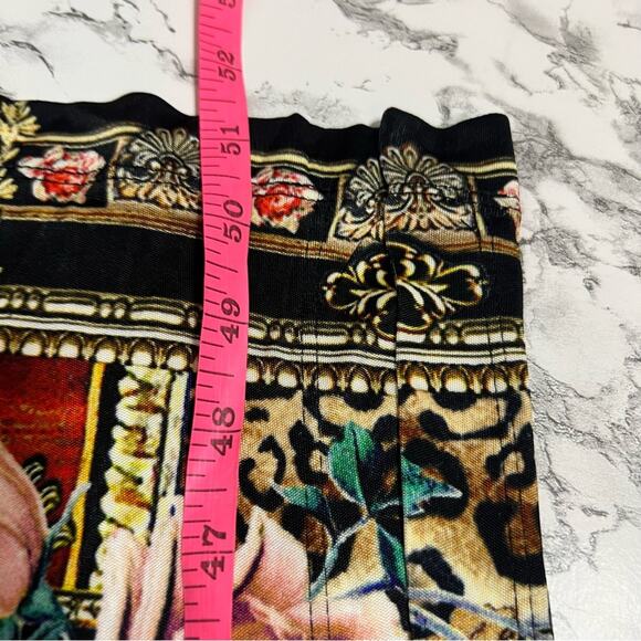 Camilla Printed Midi Jersey Dress in Leopard Animal Print Floral Sz 8 - Picture 5 of 11